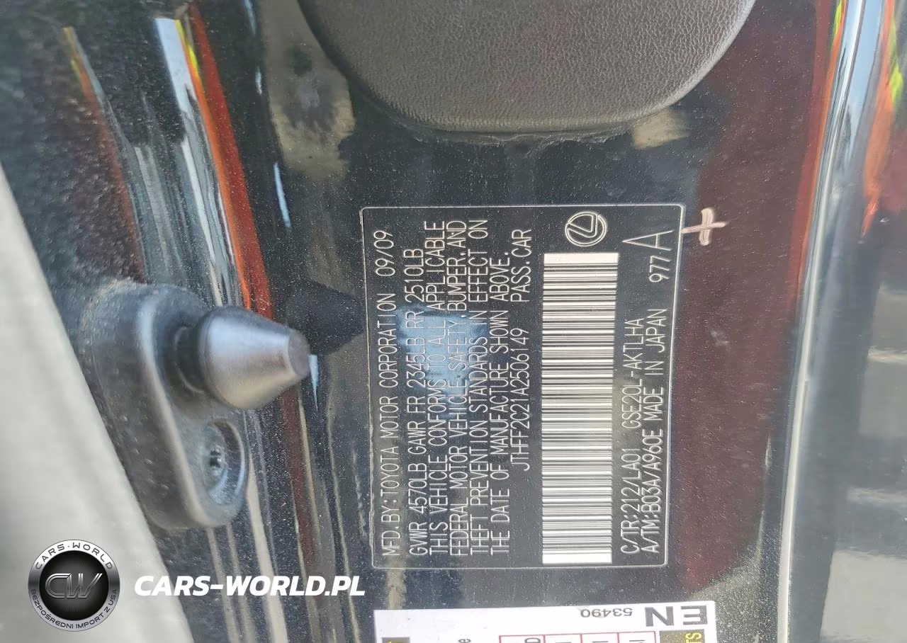 2010 Lexus Is 250 VIN:JTHFF2C21A2506149 - 12
