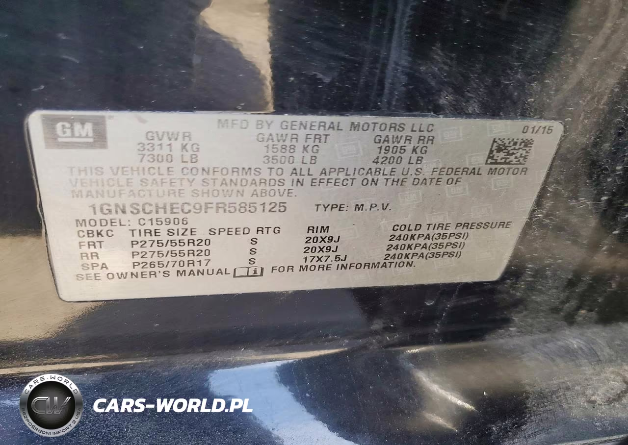 2015 Chevrolet Suburban C1500 Ls VIN:1GNSCHEC9FR585125 - 13