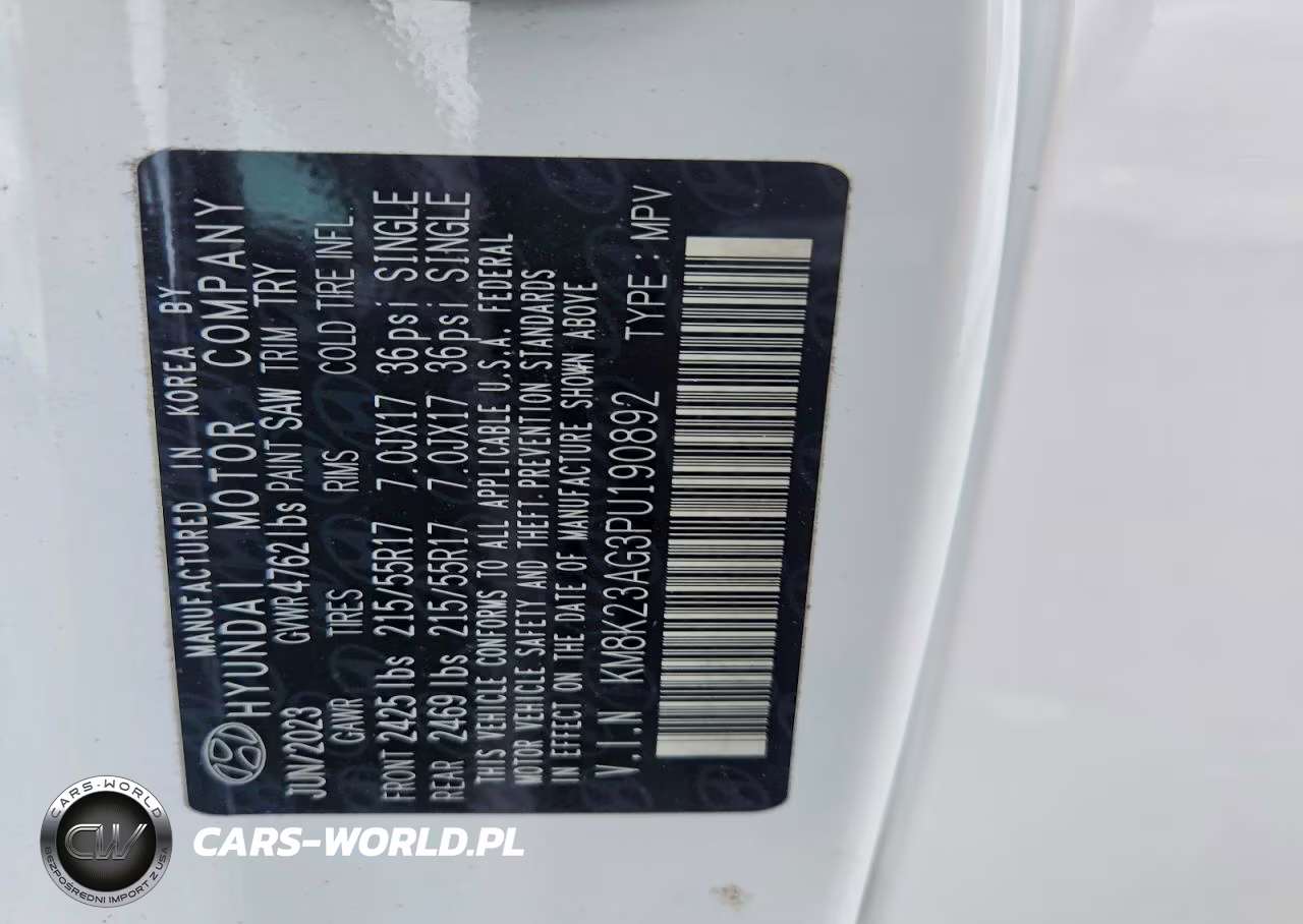 2023 Hyundai Kona Se VIN:KM8K23AG3PU190892 - 14