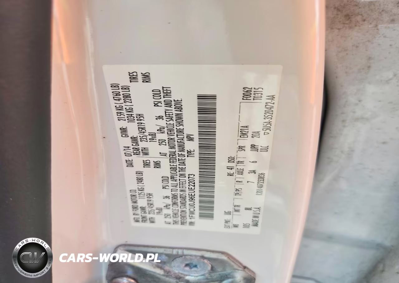 2014 Ford Escape Titanium VIN:1FMCU0J96EUE22073 - 12