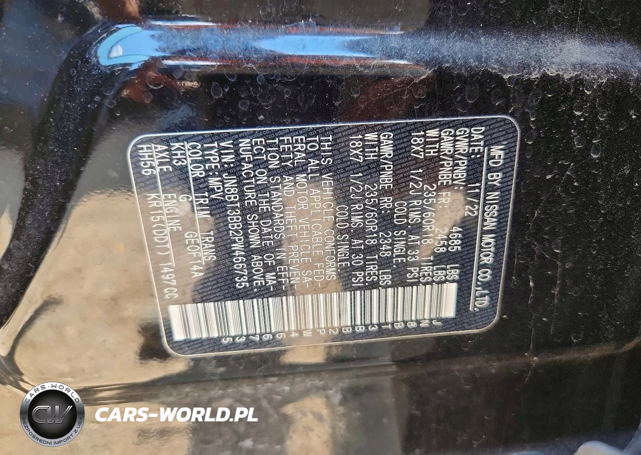 2023 Nissan Rogue Sv VIN:JN8BT3BB2PW466735 - 13