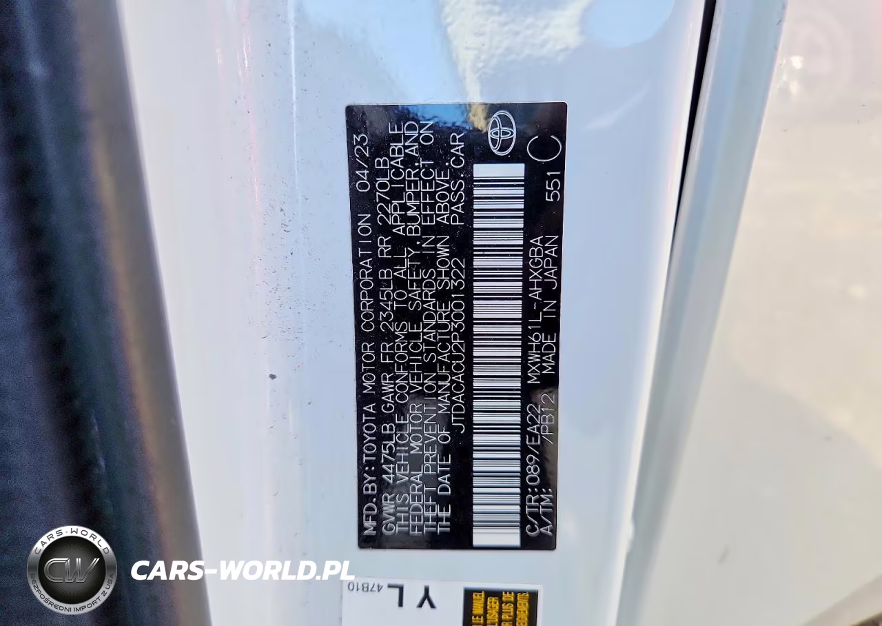2023 Toyota Prius Prime Xse VIN:JTDACACU2P3001322 - 12