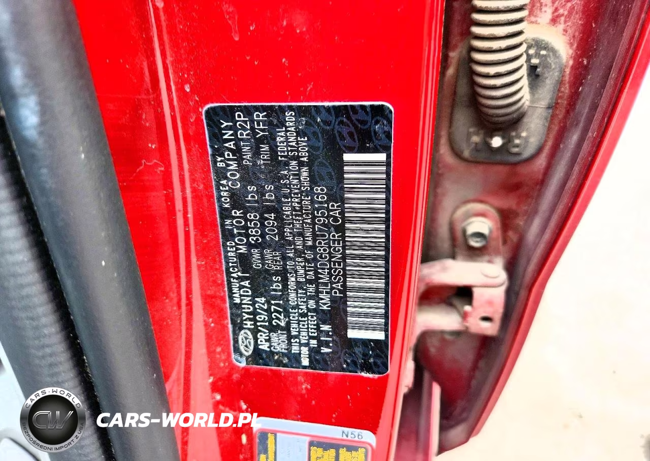 2024 Hyundai Elantra Sel VIN:KMHLM4DG8RU795168 - 12