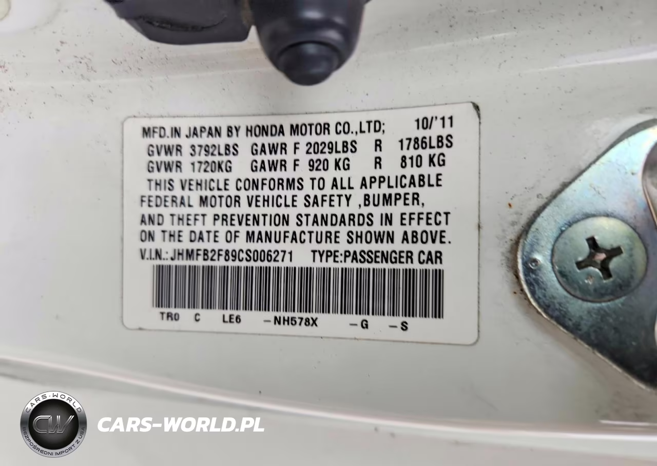 2012 Honda Civic Ex VIN:JHMFB2F89CS006271 - 13