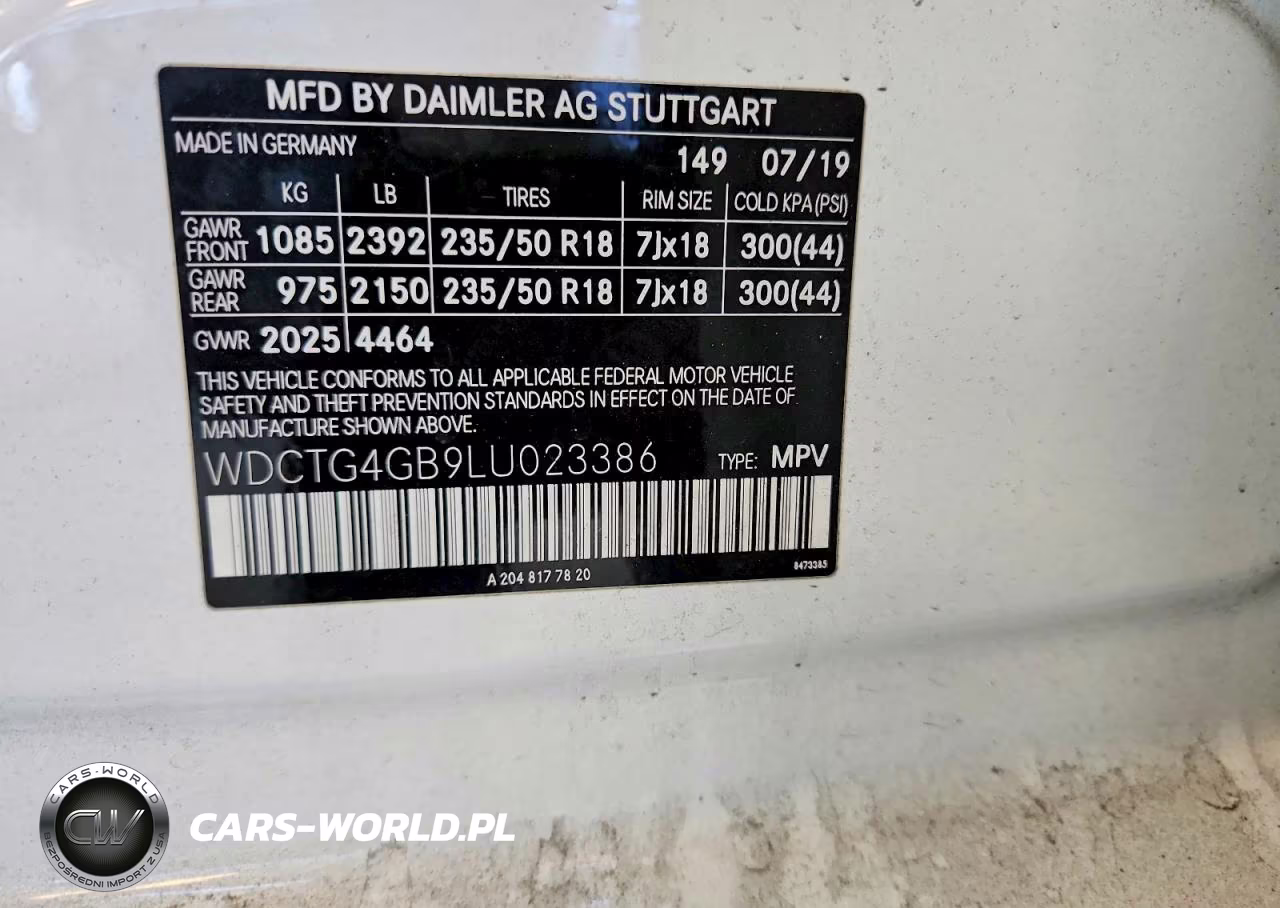 2020 Mercedes-Benz Gla 250 4Matic VIN:WDCTG4GB9LU023386 - 12