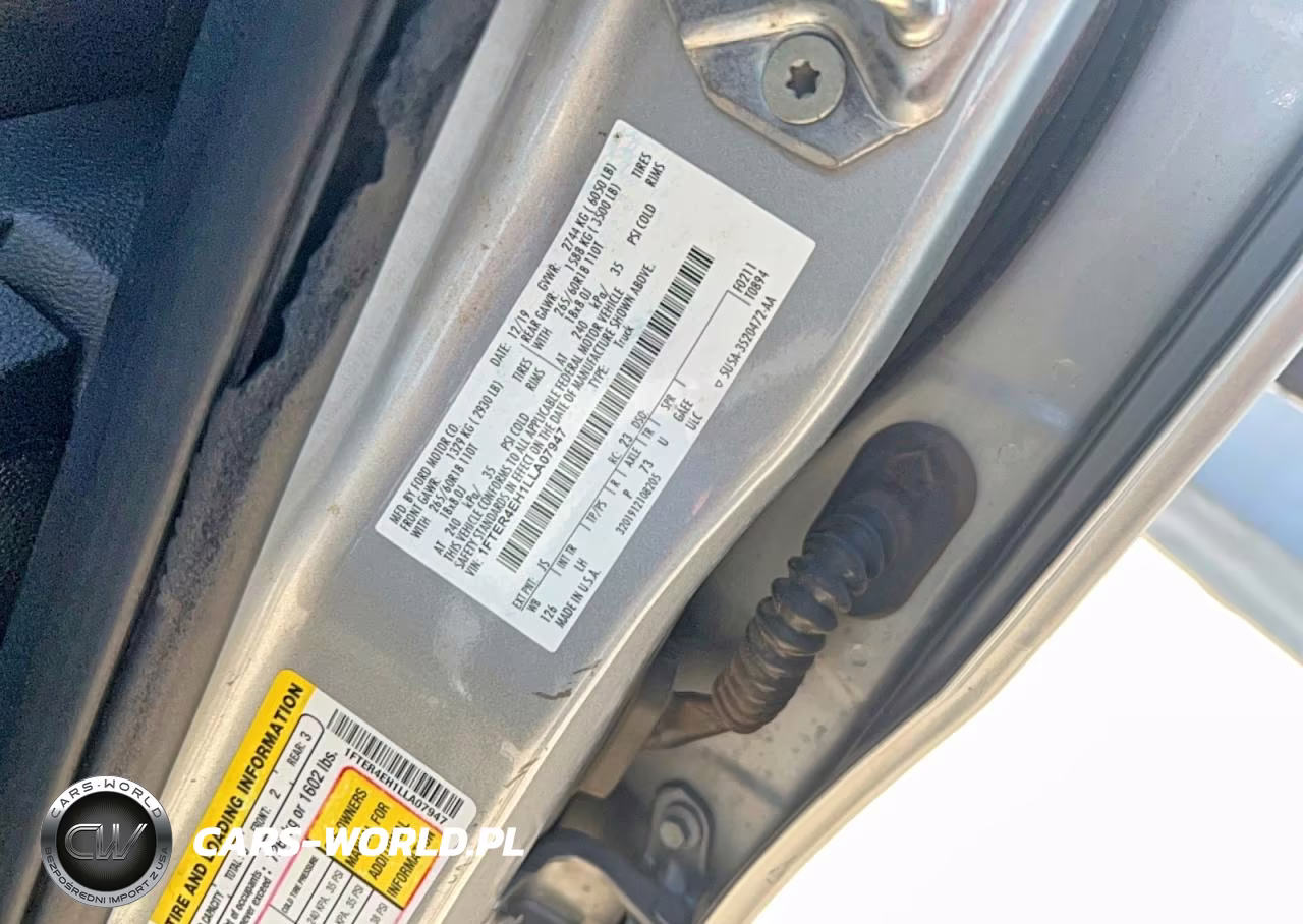 2020 Ford Ranger Xl VIN:1FTER4EH1LLA07947 - 10