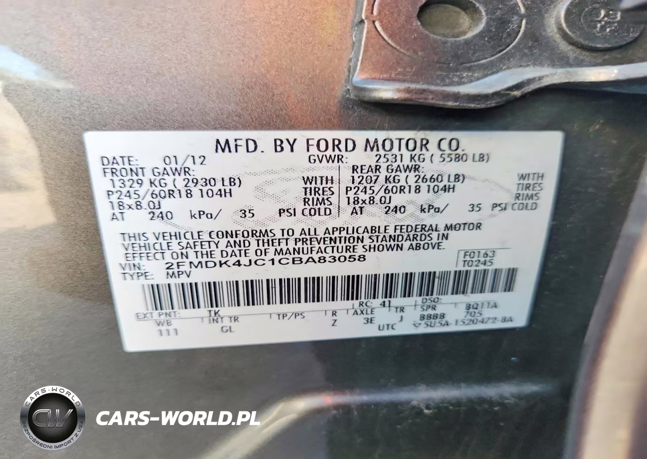 2012 Ford Edge Sel VIN:2FMDK4JC1CBA83058 - 13