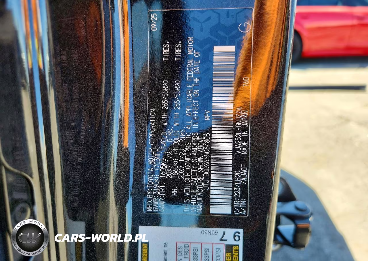 2025 Lexus Gx 550 Premium+ VIN:JTJTBCDX6S5064806 - 13