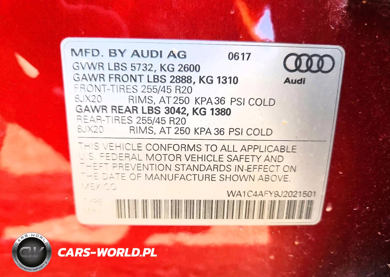 2018 Audi Sq5 Prestige VIN:WA1C4AFY9J2021501 - 13