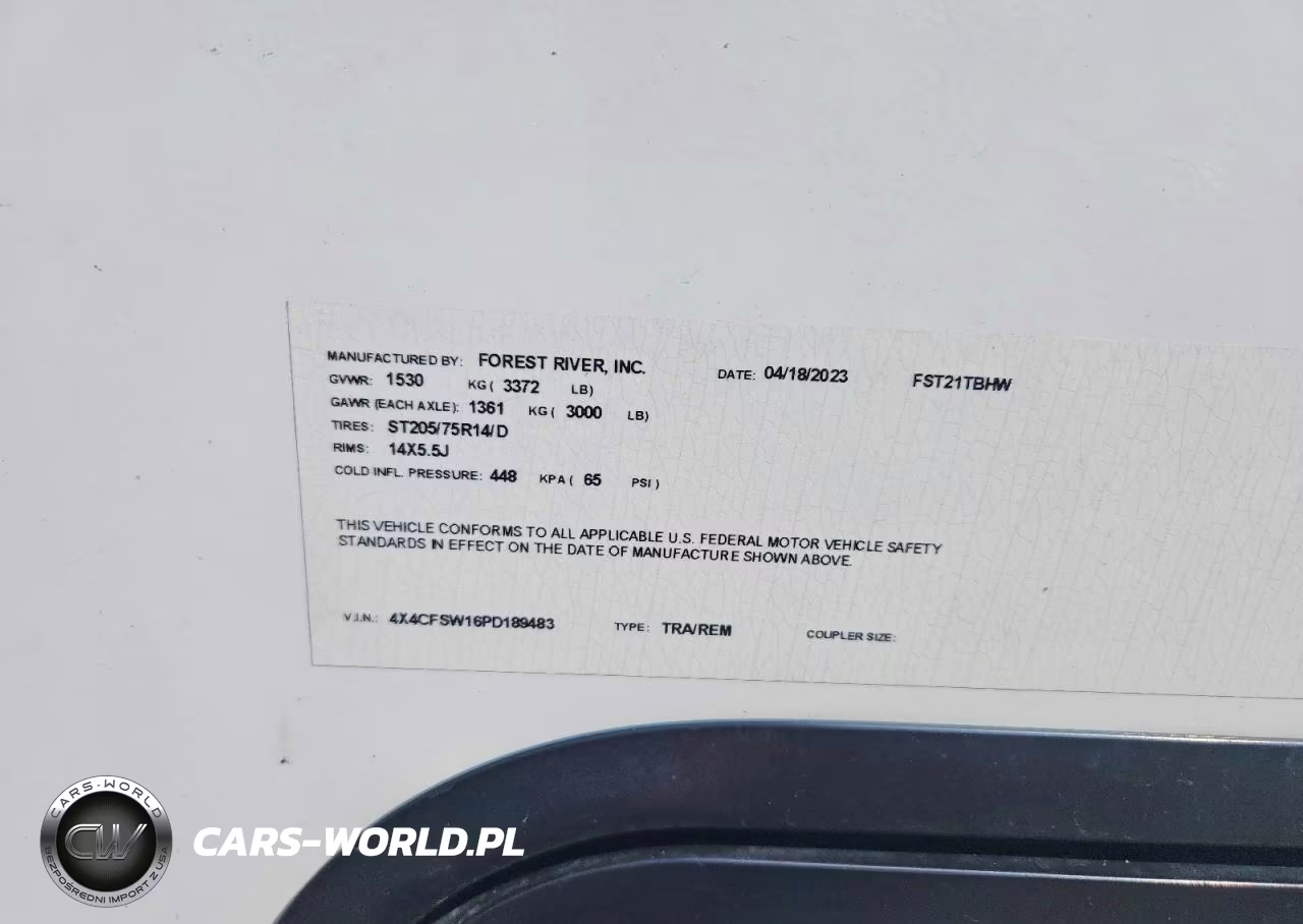 2023 Forest River Fst21Tbhw Pop-Up Camper VIN:4X4CFSW16PD189483 - 10