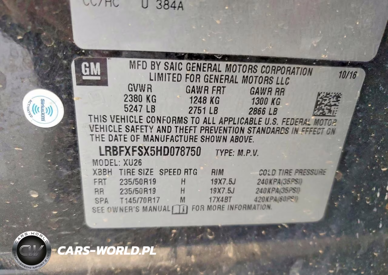 2017 Buick Envision Premium Ii VIN:LRBFXFSX5HD078750 - 13