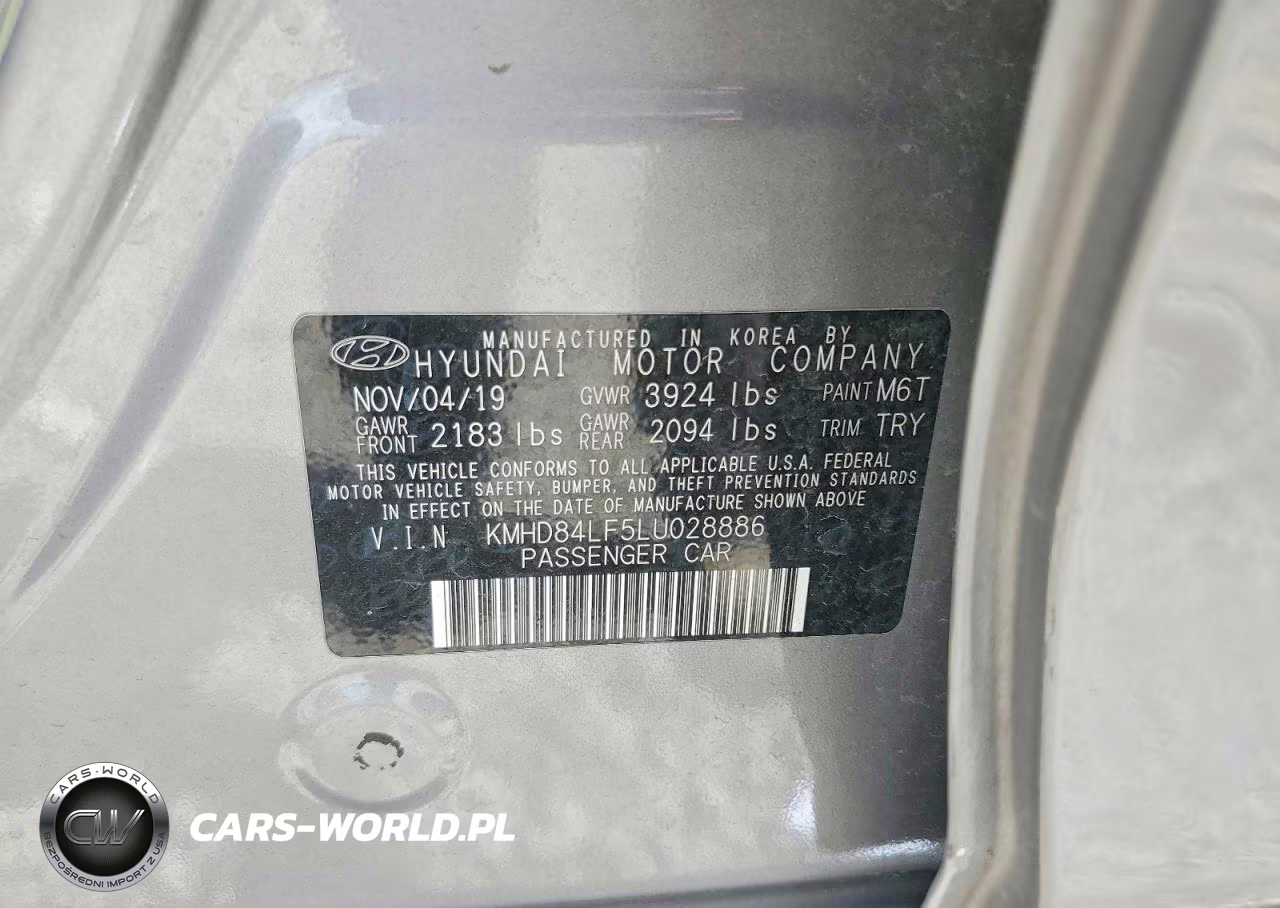 2020 Hyundai Elantra Sel VIN:KMHD84LF5LU028886 - 13