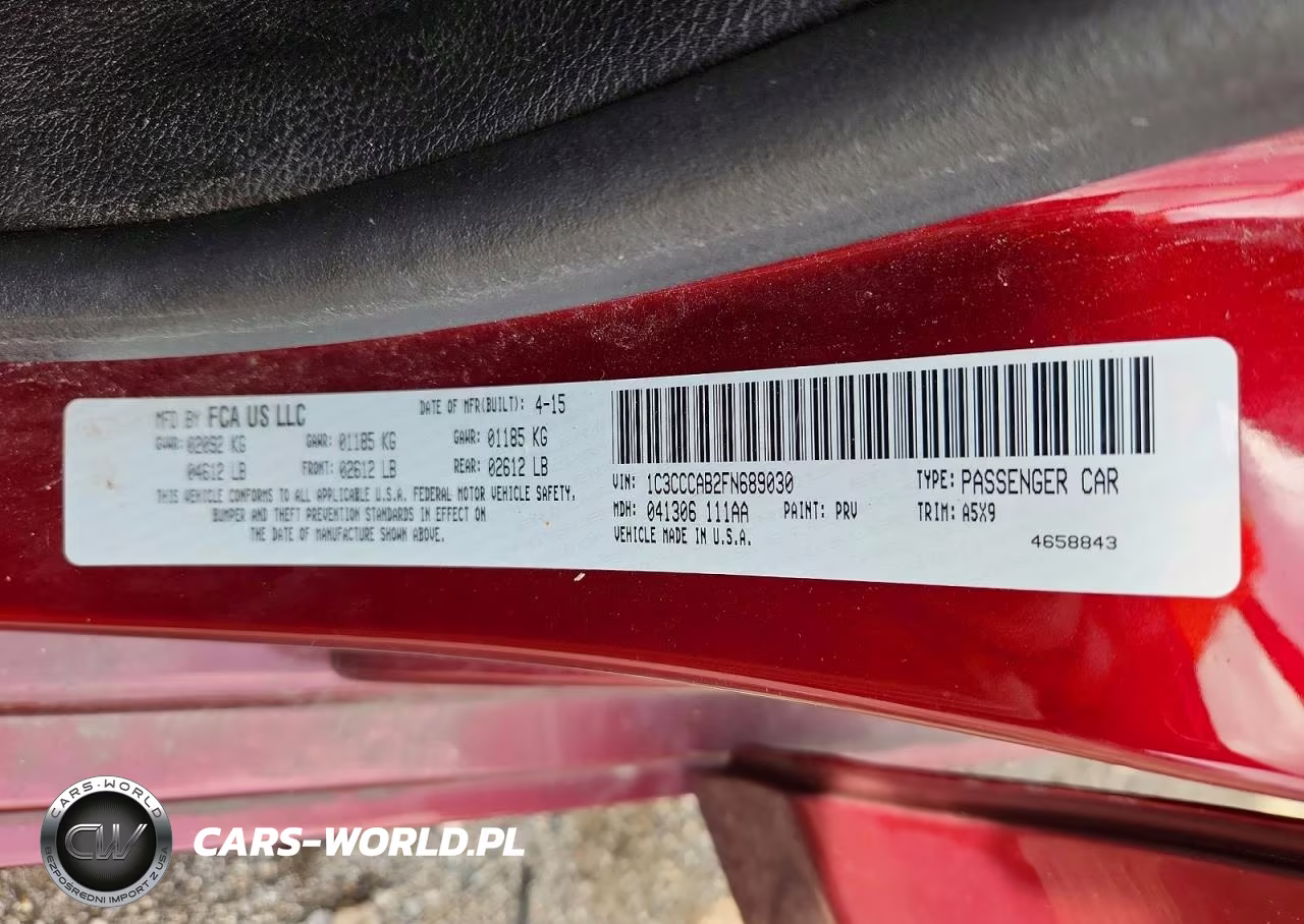 2015 Chrysler 200 Limited VIN:1C3CCCAB2FN689030 - 12