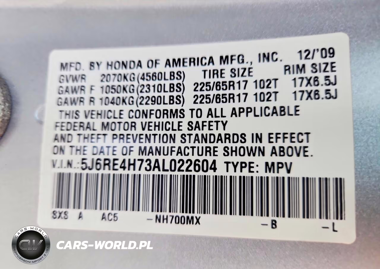 2010 Honda Cr-V Exl VIN:5J6RE4H73AL022604 - 13