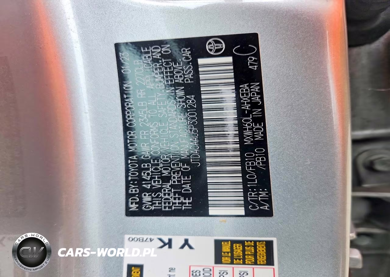 2023 Toyota Prius Le VIN:JTDACAAU5P3001284 - 12