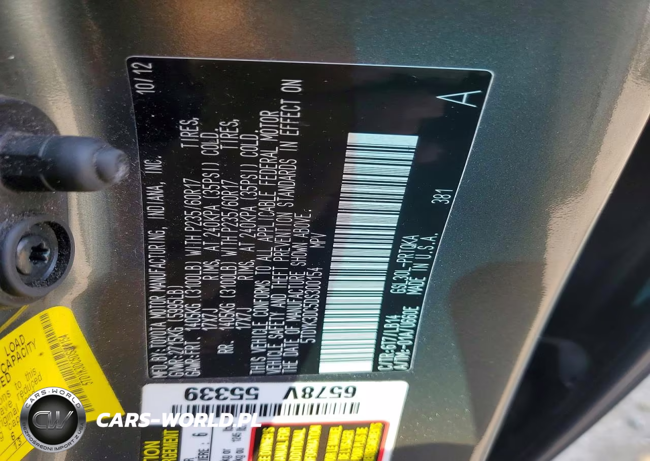 2013 Toyota Sienna Xle 8-Passenger VIN:5TDYK3DC5DS300154 - 13