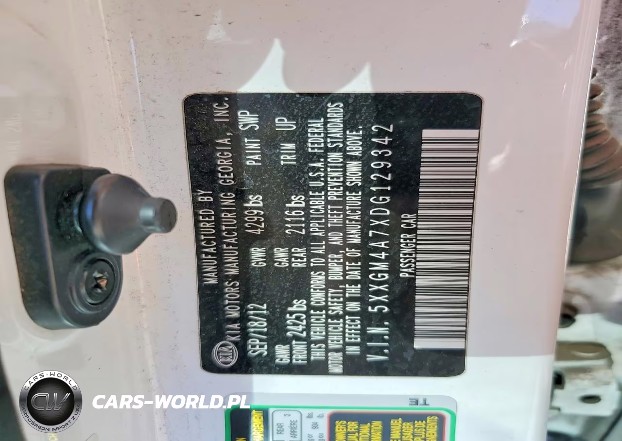 2013 Kia Optima Lx VIN:5XXGM4A7XDG129342 - 13