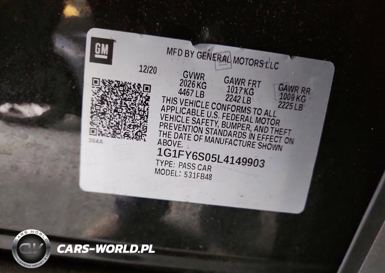2020 Chevrolet Bolt Ev Lt VIN:1G1FY6S05L4149903 - 12