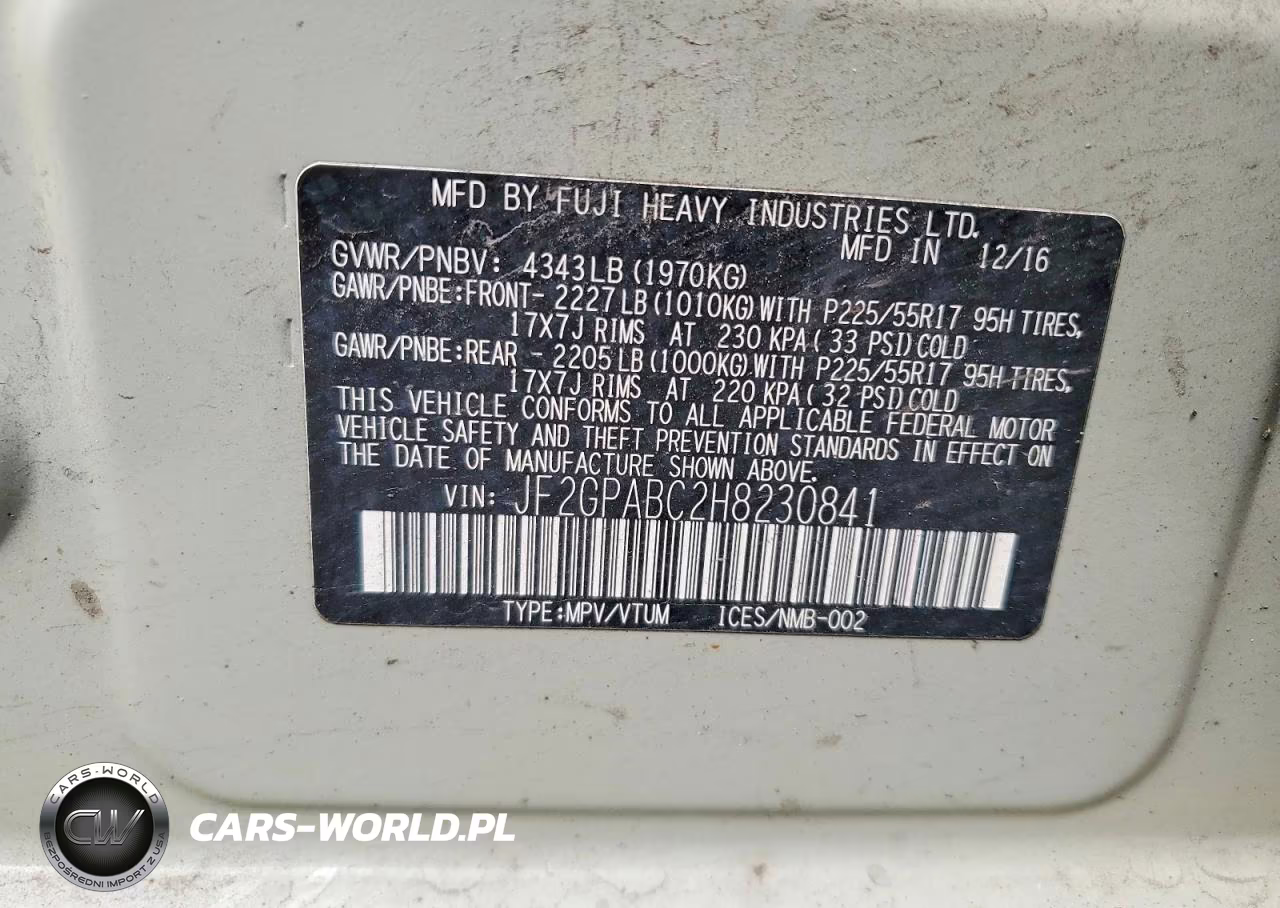 2017 Subaru Crosstrek Premium VIN:JF2GPABC2H8230841 - 13