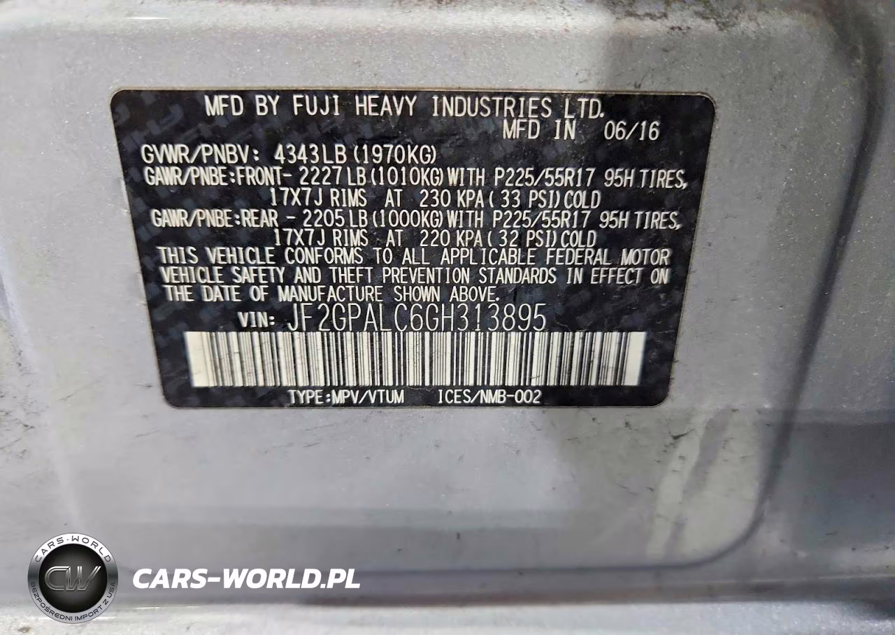 2016 Subaru Crosstrek Limited VIN:JF2GPALC6GH313895 - 13