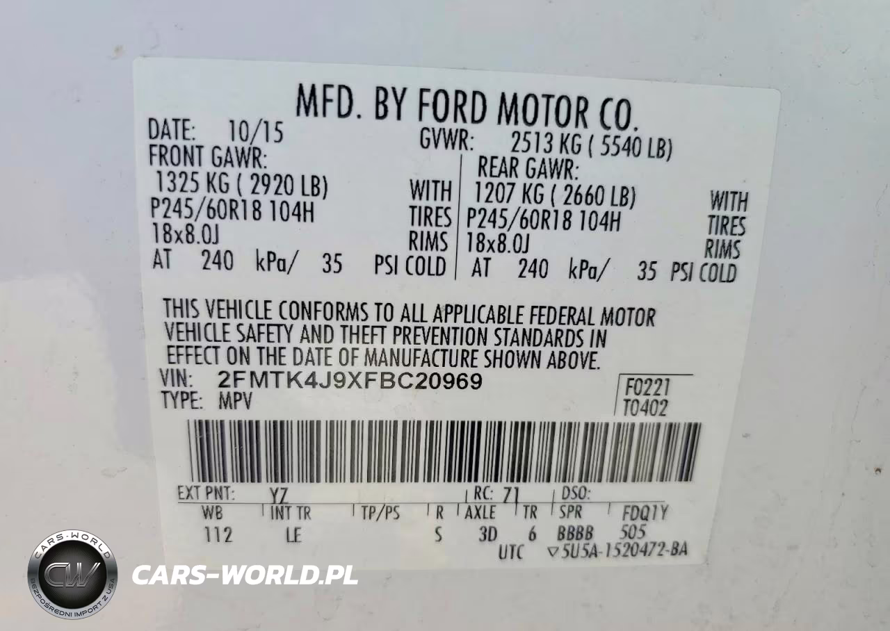 2015 Ford Edge Sel VIN:2FMTK4J9XFBC20969 - 13
