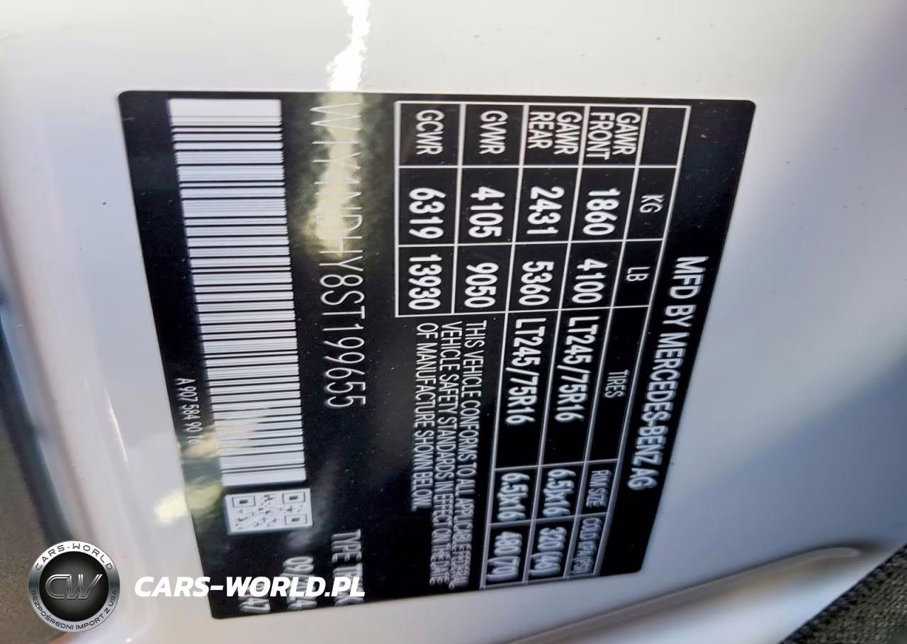2025 Mercedes-Benz Sprinter 2500 Delivery Van VIN:W1Y4NDHY8ST199655 - 12