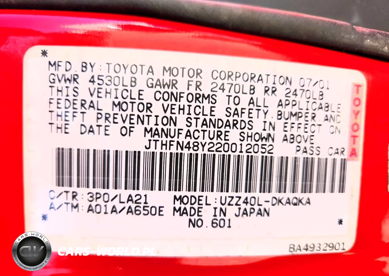 2002 Lexus Sc 430 VIN:JTHFN48Y220012052 - 12