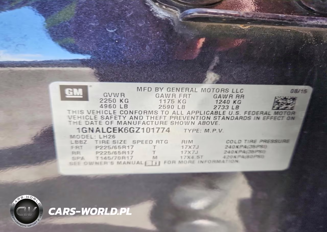 2016 Chevrolet Equinox Lt VIN:1GNALCEK6GZ101774 - 13