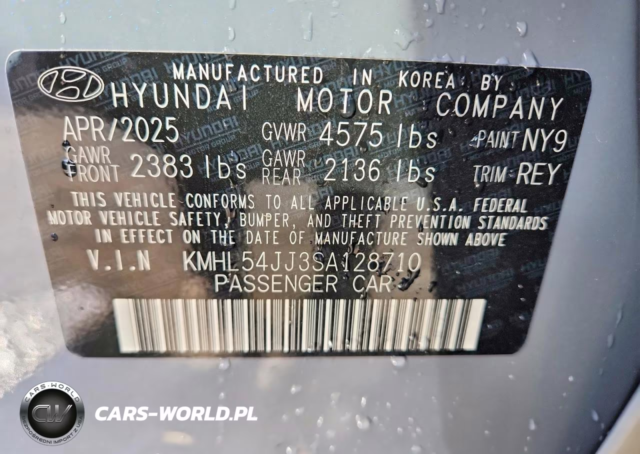 2025 Hyundai Sonata Hybrid Limited VIN:KMHL54JJ3SA128710 - 12