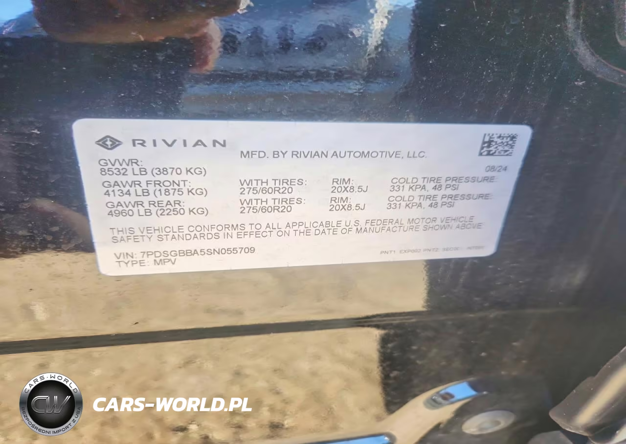 2025 Rivian R1S Adventure VIN:7PDSGBBA5SN055709 - 12