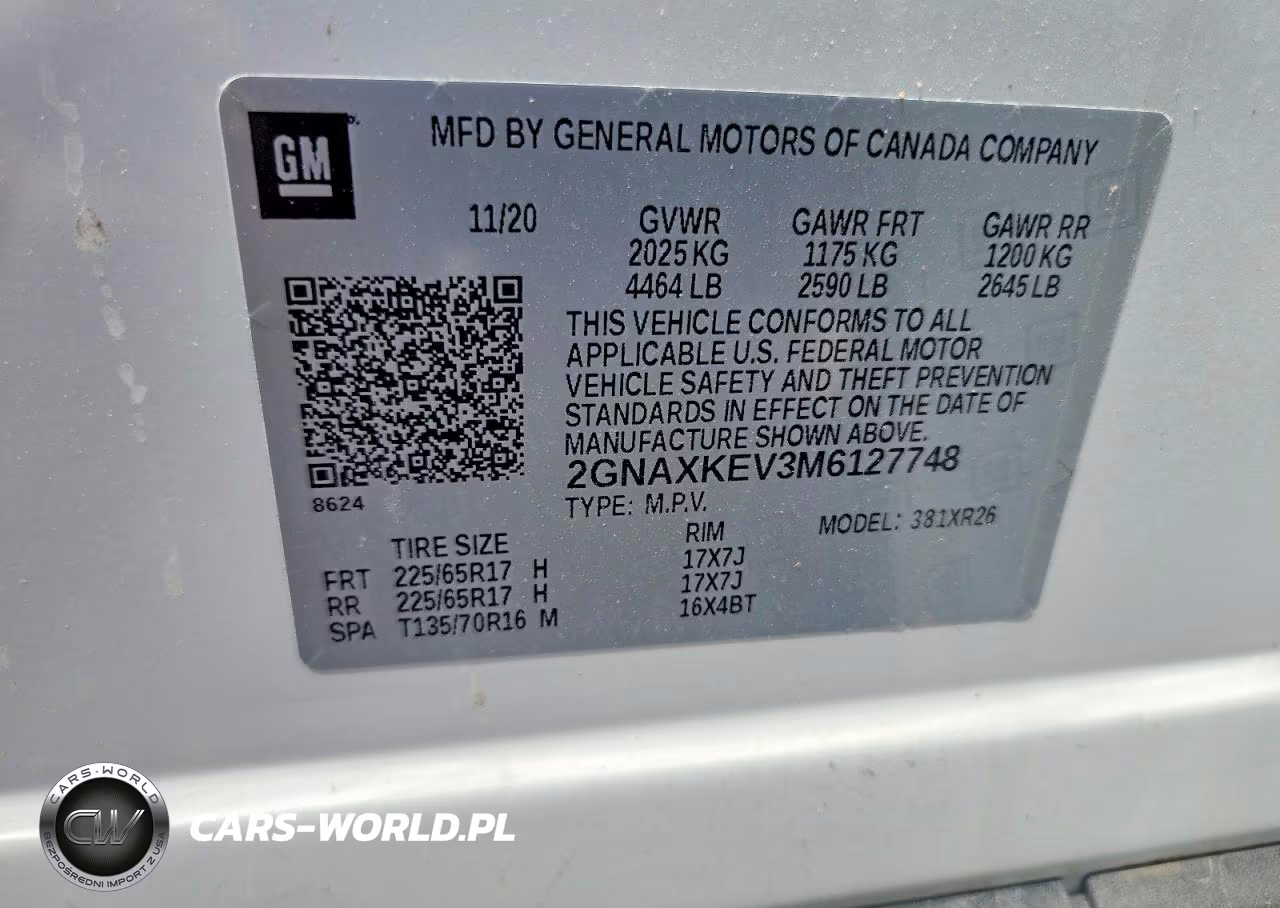 2021 Chevrolet Equinox Lt VIN:2GNAXKEV3M6127748 - 13