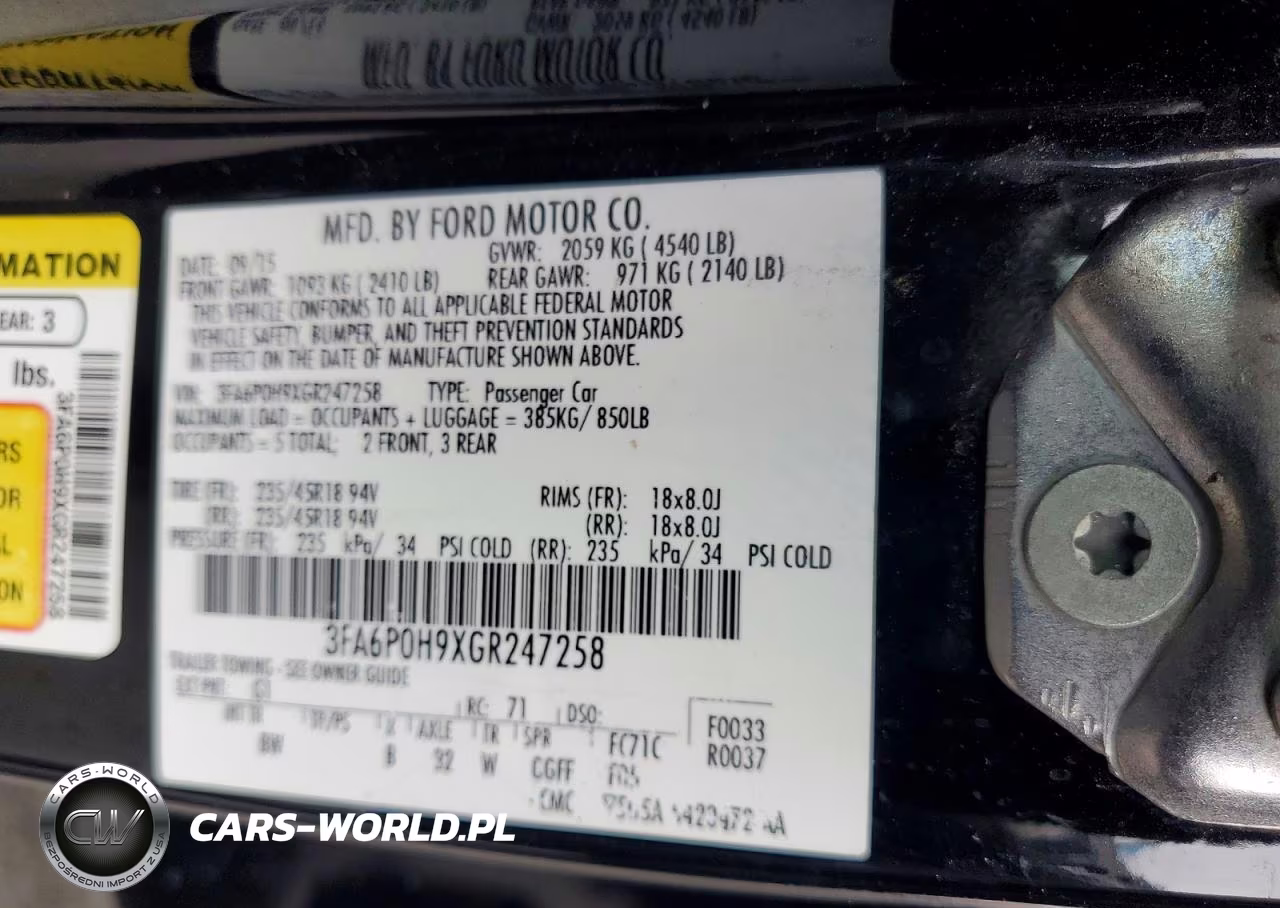 2016 Ford Fusion Se VIN:3FA6P0H9XGR247258 - 12