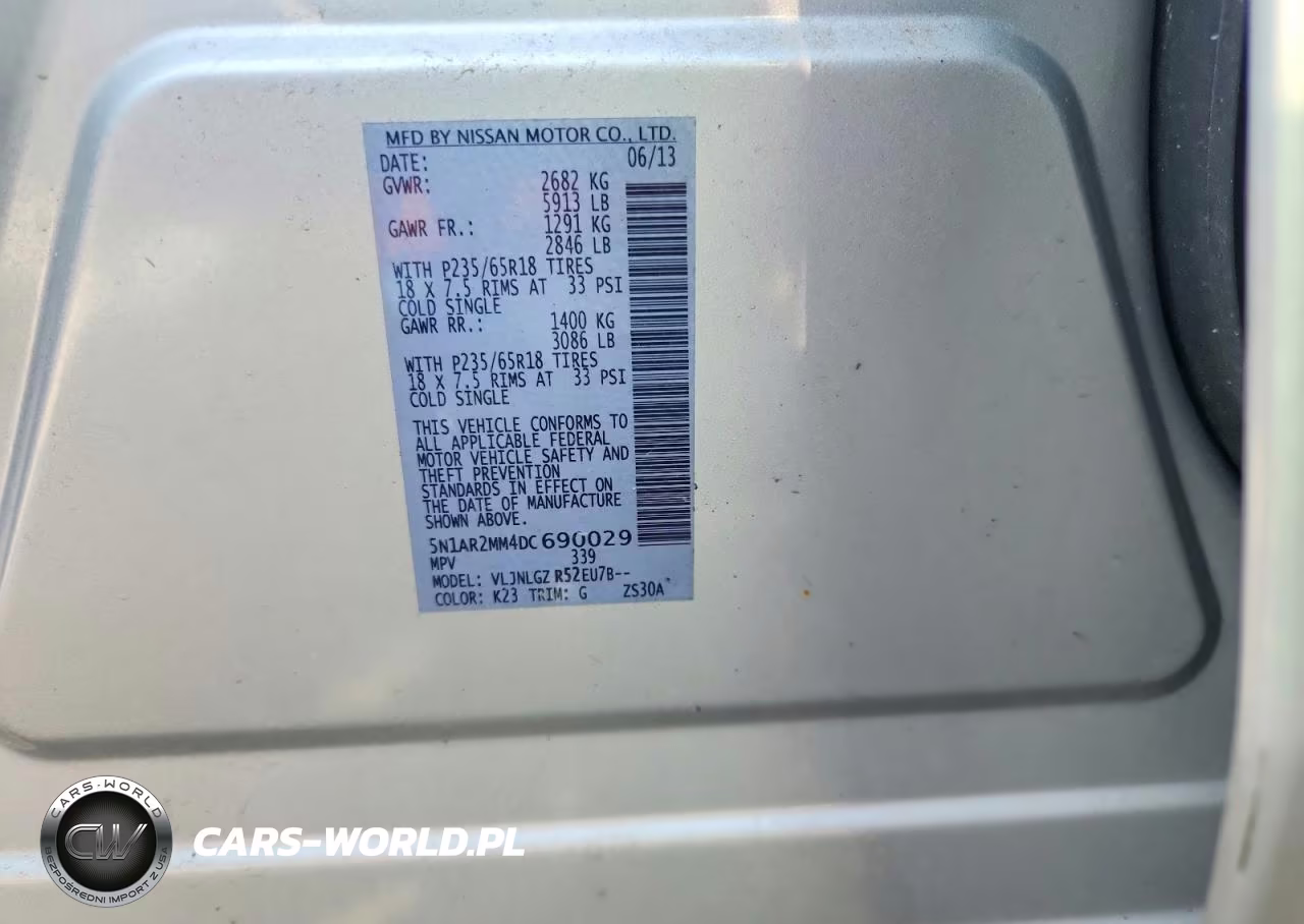 2013 Nissan Pathfinder S VIN:5N1AR2MM4DC690029 - 12