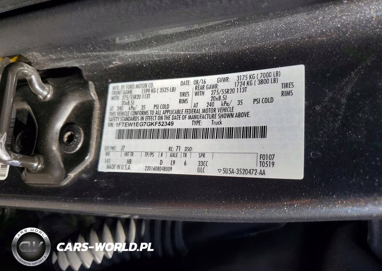 2016 Ford F150 Supercrew VIN:1FTEW1EG7GKF52349 - 12