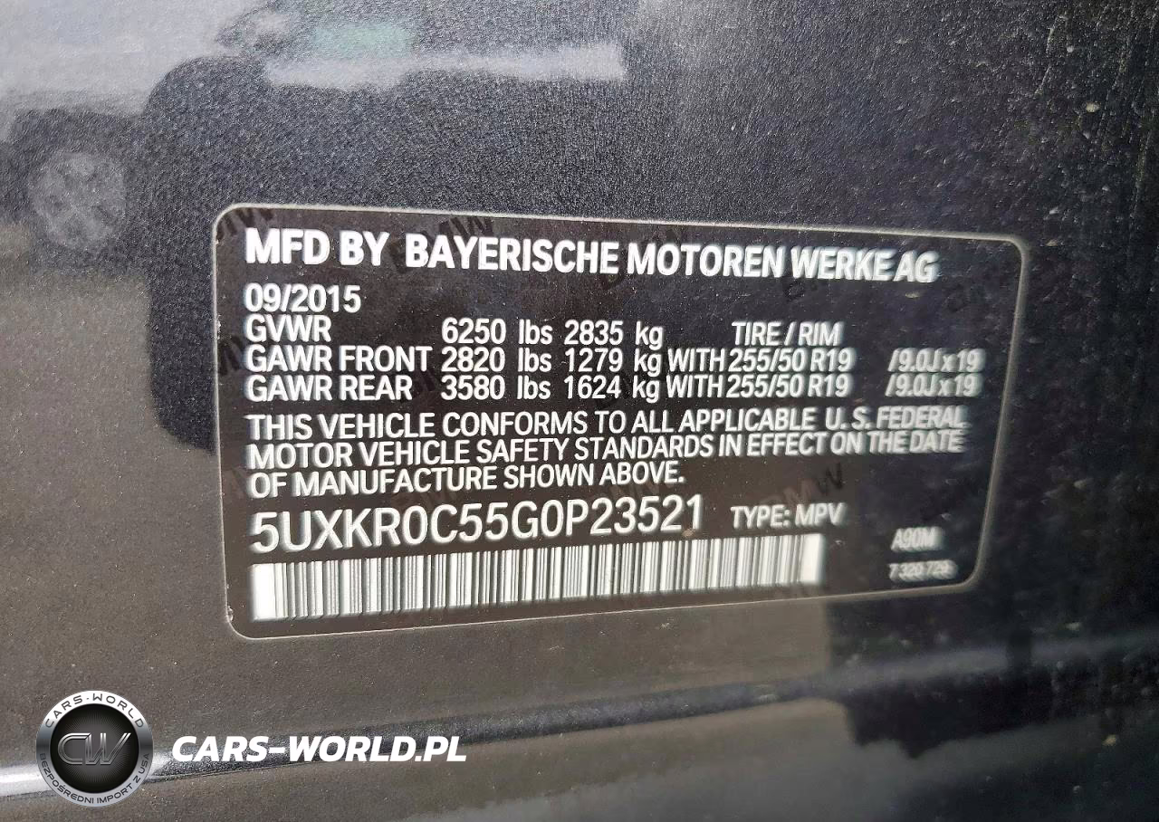 2016 BMW X5 xDrive35I VIN:5UXKR0C55G0P23521 - 13