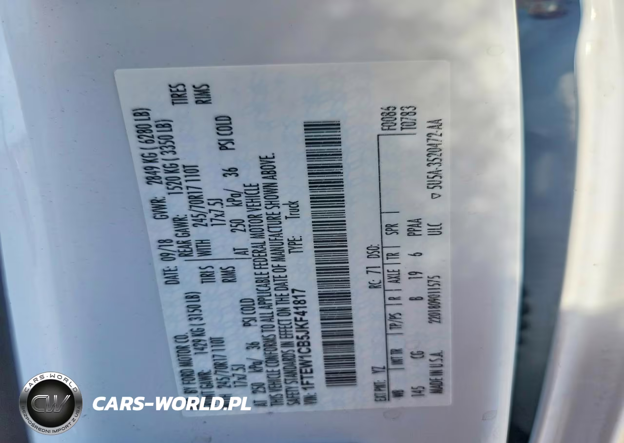 2018 Ford F150 Supercrew VIN:1FTEW1CB5JKF41817 - 12