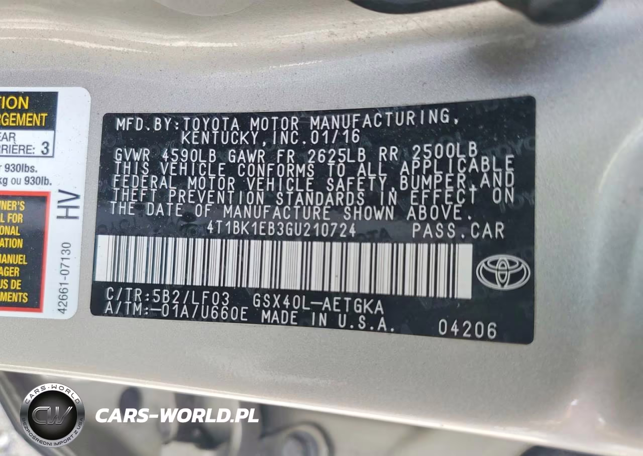 2016 Toyota Avalon Xle Plus VIN:4T1BK1EB3GU210724 - 12