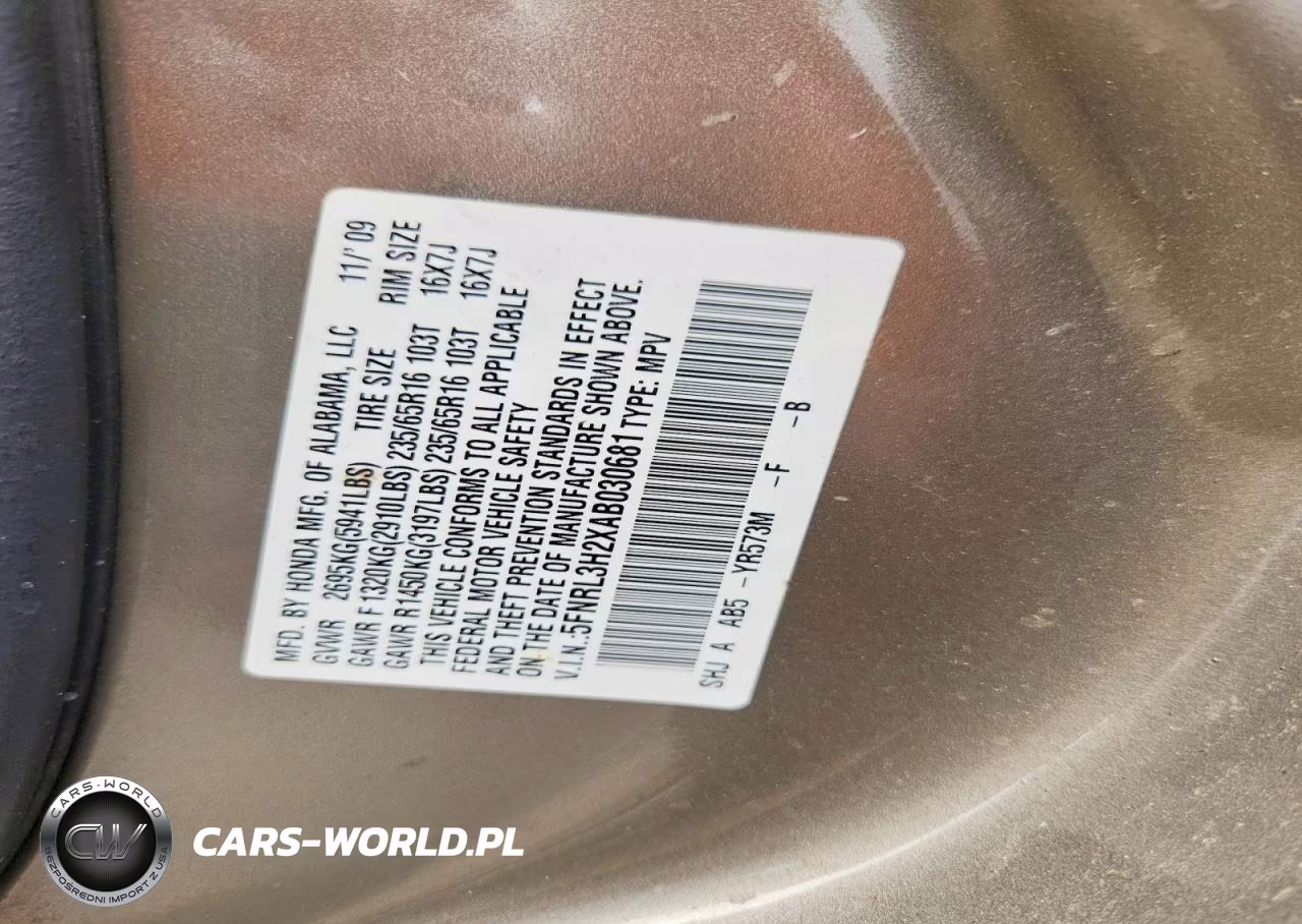 2010 Honda Odyssey Lx VIN:5FNRL3H2XAB030681 - 13