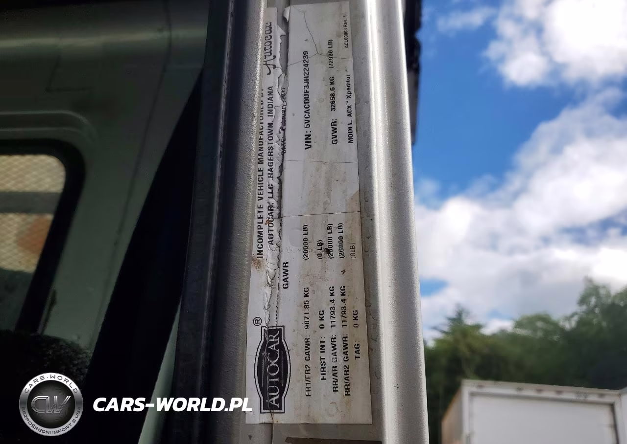 2018 Autocar Xpeditor Refuse Truck VIN:5VCACDUF3JH224239 - 12