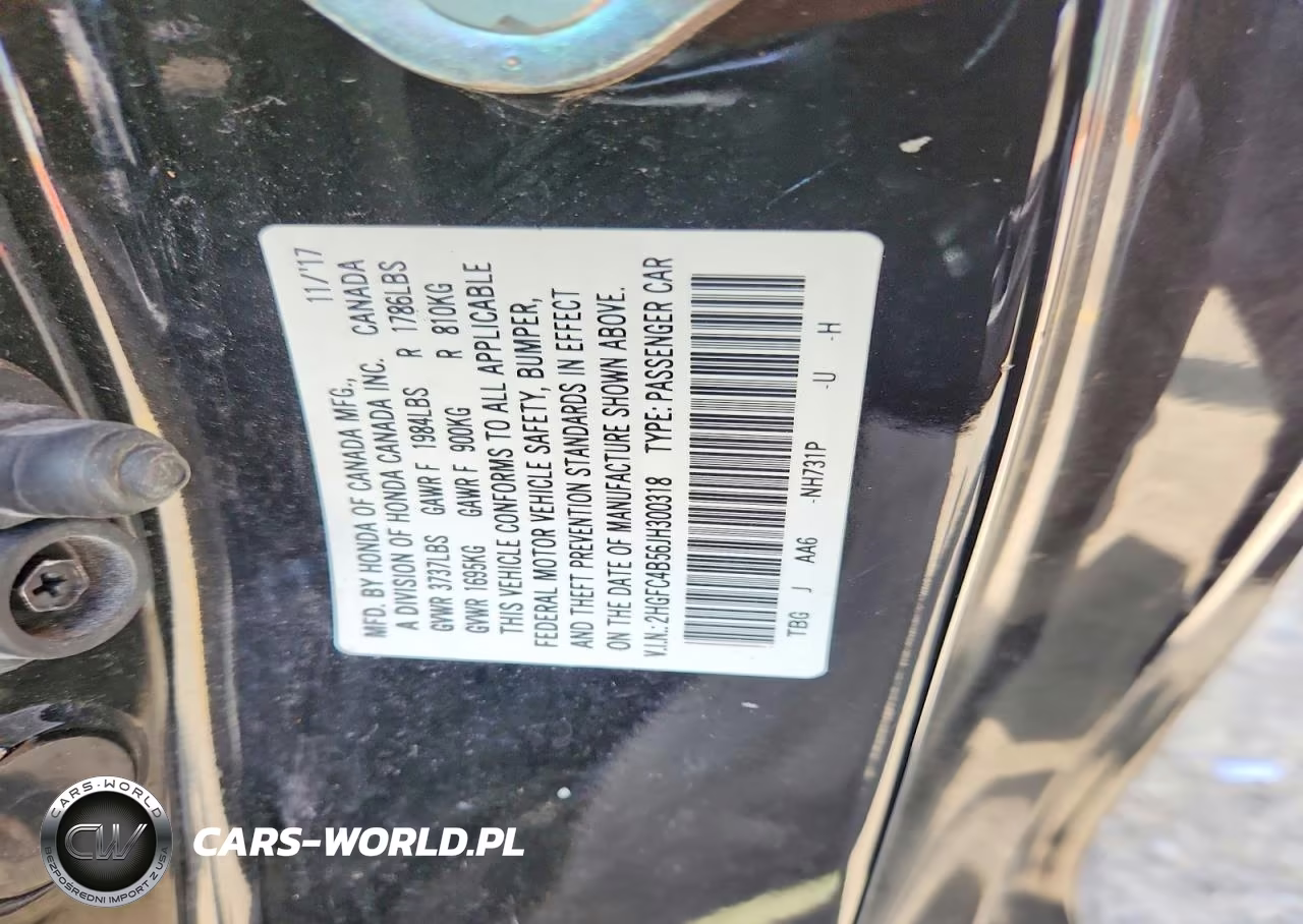 2018 Honda Civic Lx VIN:2HGFC4B56JH300318 - 12
