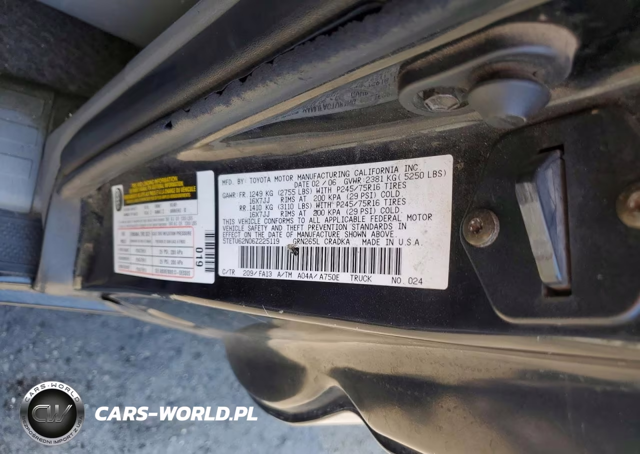 2006 Toyota Tacoma Prerunner Access Cab VIN:5TETU62N06Z225119 - 12