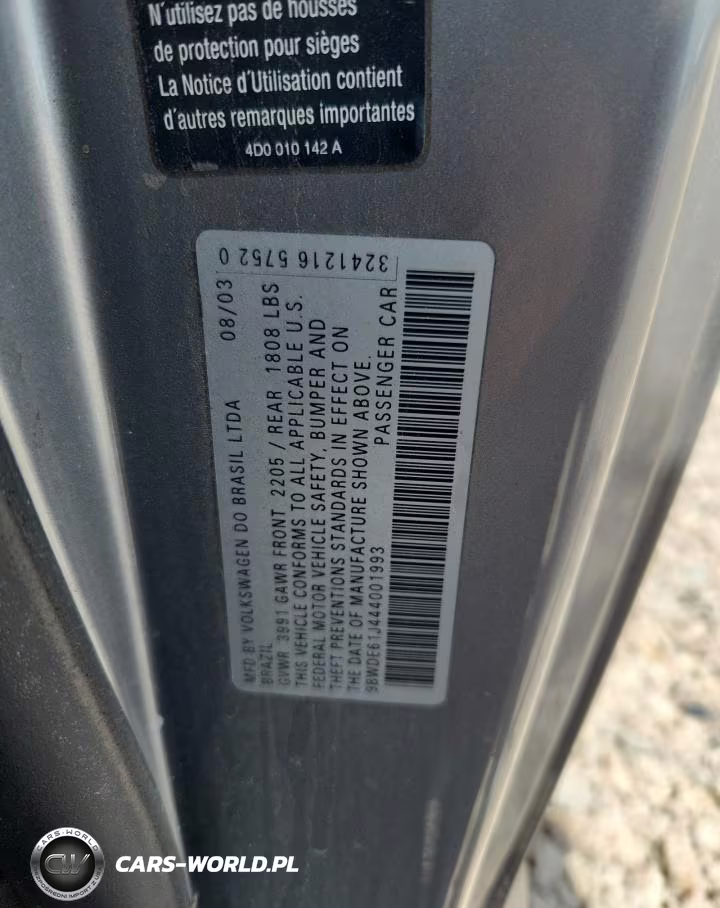2004 Volkswagen Gti VIN:9BWDE61J444001993 - 13