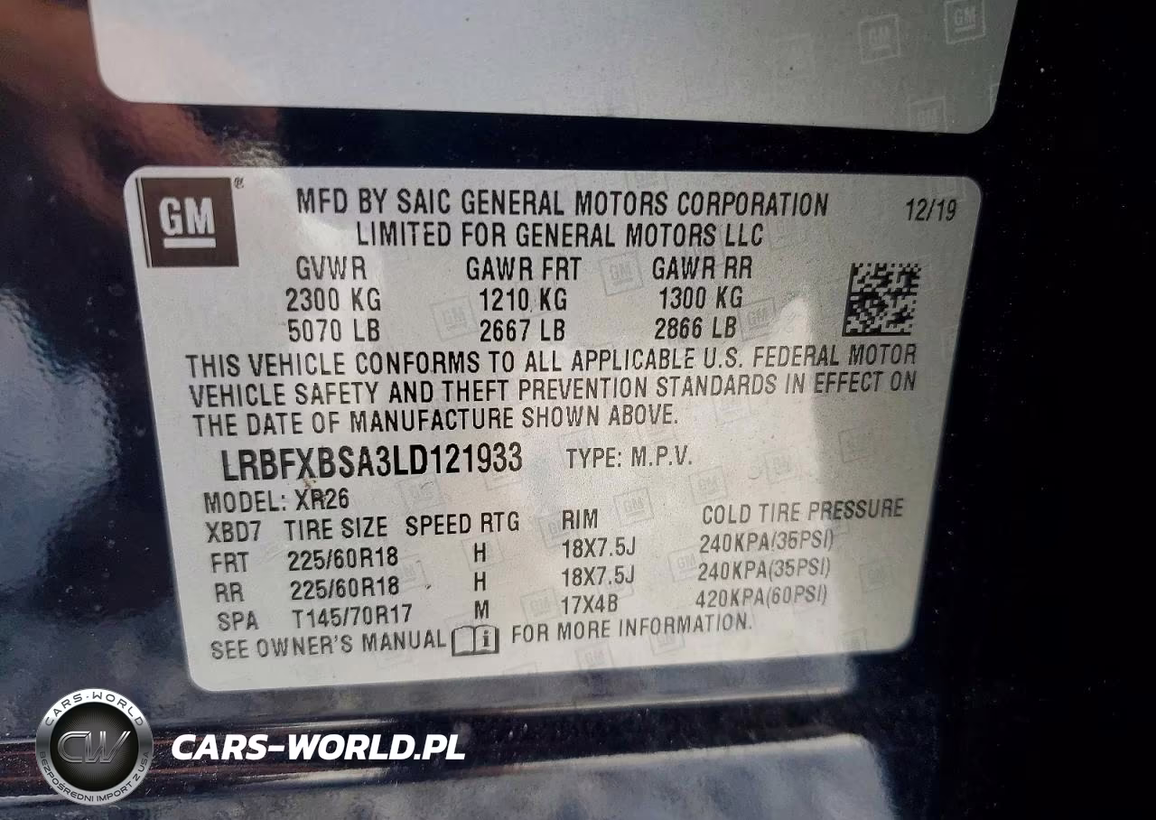 2020 Buick Envision Preferred VIN:LRBFXBSA3LD121933 - 12