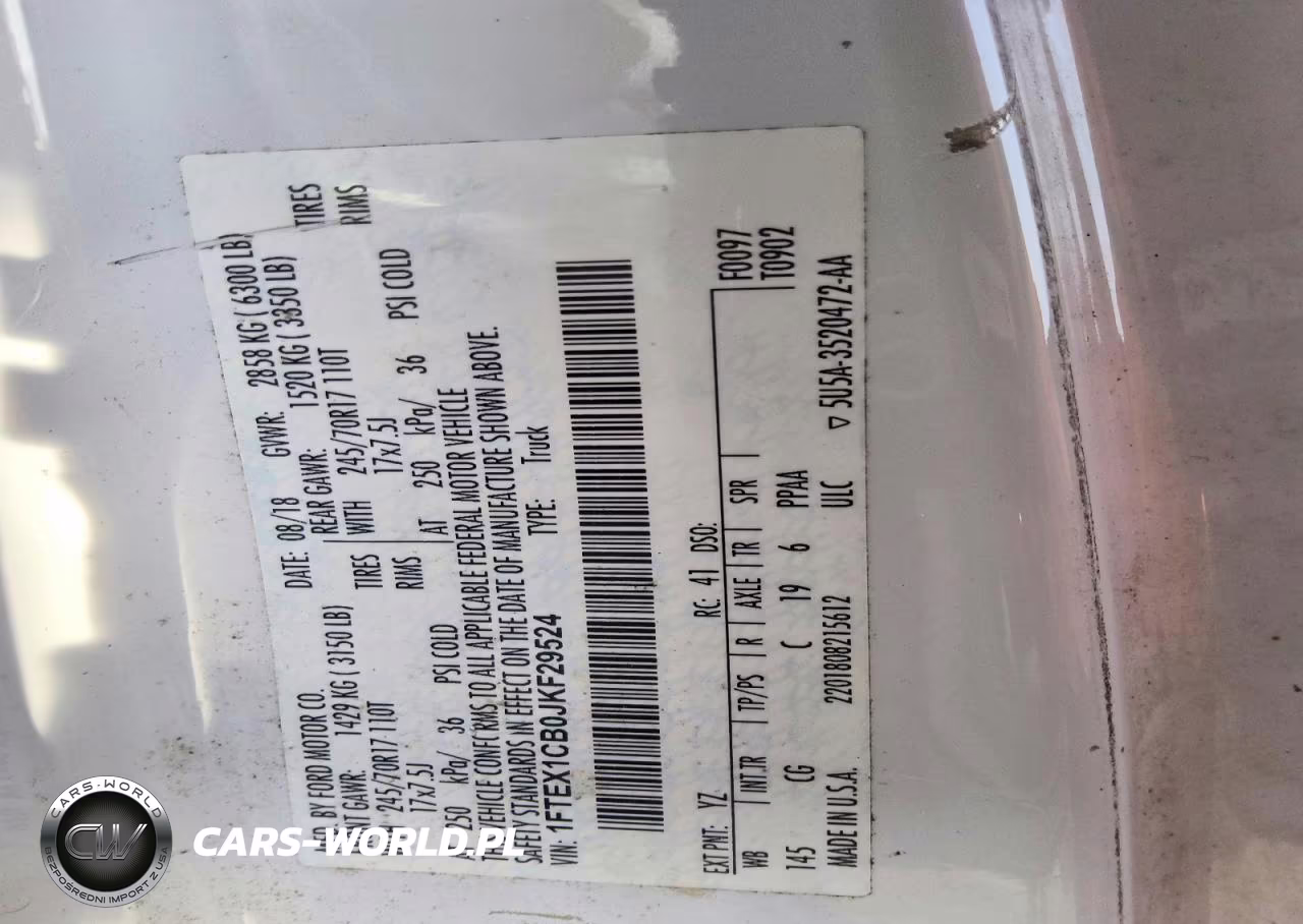 2018 Ford F150 Super Cab VIN:1FTEX1CB0JKF29524 - 7