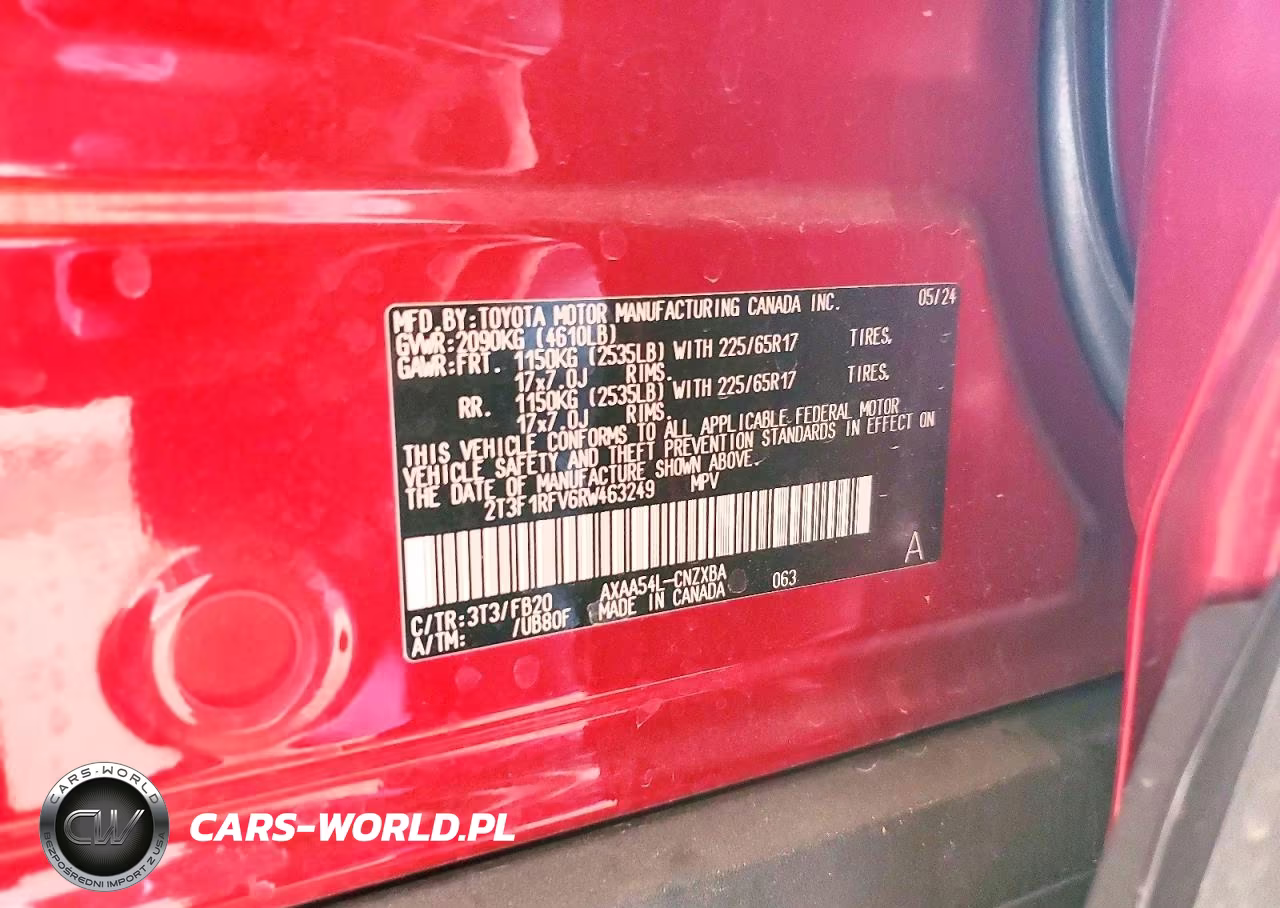 2024 Toyota Rav4 Le VIN:2T3F1RFV6RW463249 - 13