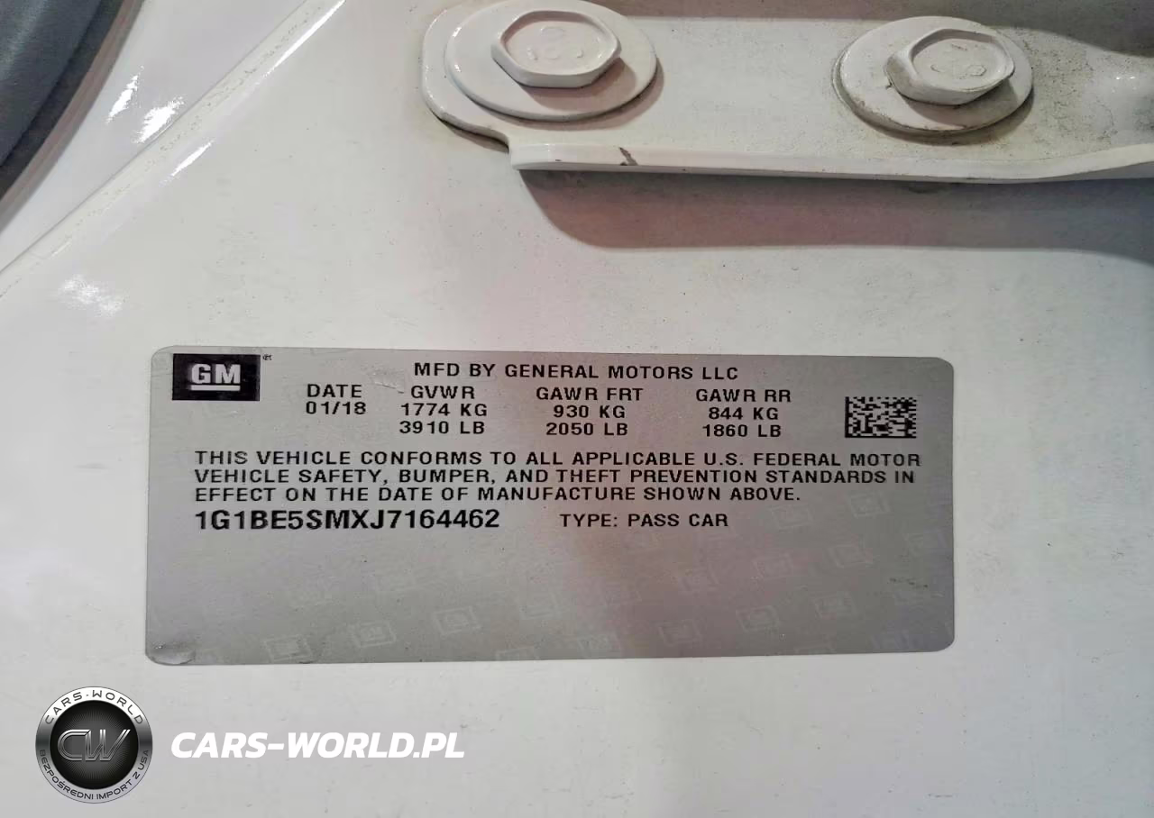 2018 Chevrolet Cruze Lt VIN:1G1BE5SMXJ7164462 - 12