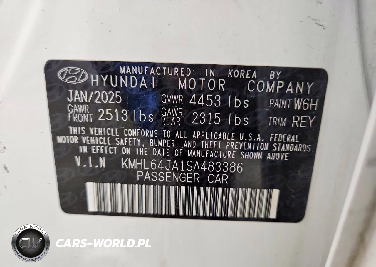2025 Hyundai Sonata Sel VIN:KMHL64JA1SA483386 - 13