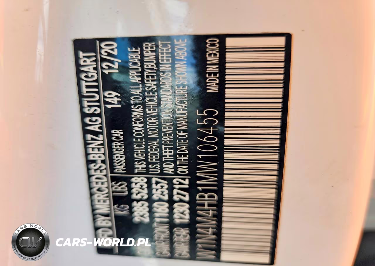 2021 Mercedes-Benz Glb 250 4Matic VIN:W1N4M4HB1MW106455 - 13