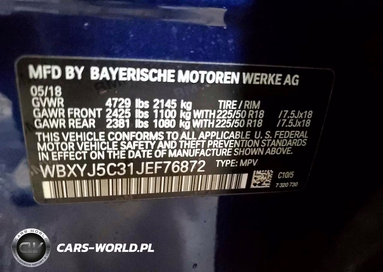 2018 BMW X2 xDrive28I VIN:WBXYJ5C31JEF76872 - 14