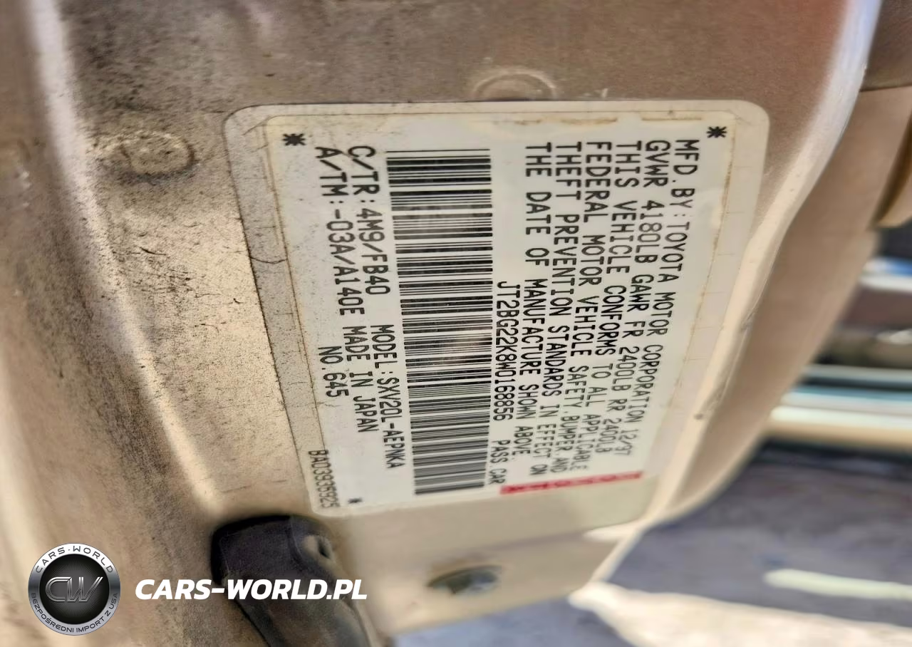 1998 Toyota Camry Le VIN:JT2BG22K8W0168856 - 13